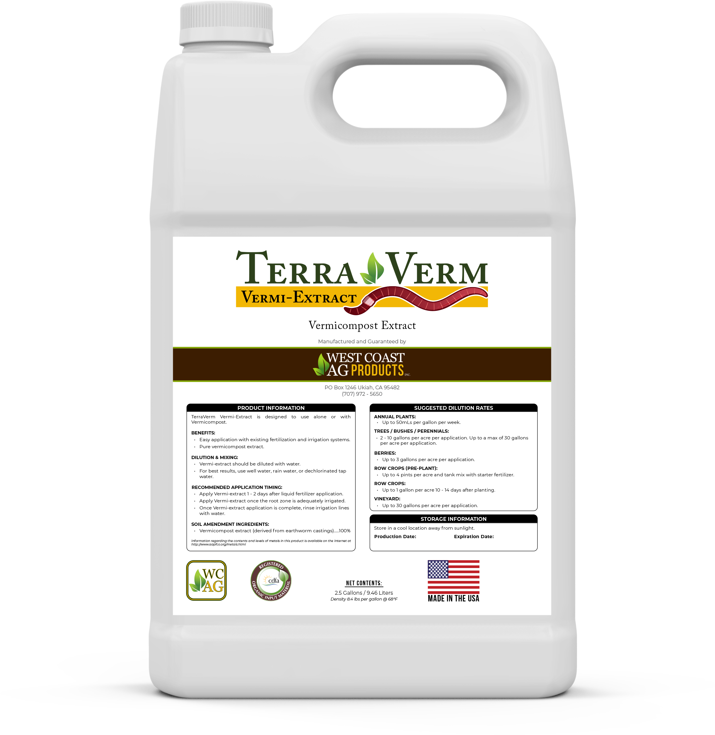 Bottle of TerraVerm Vermi-Extract